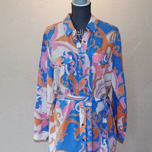 Veronica Printed Shirt Dress